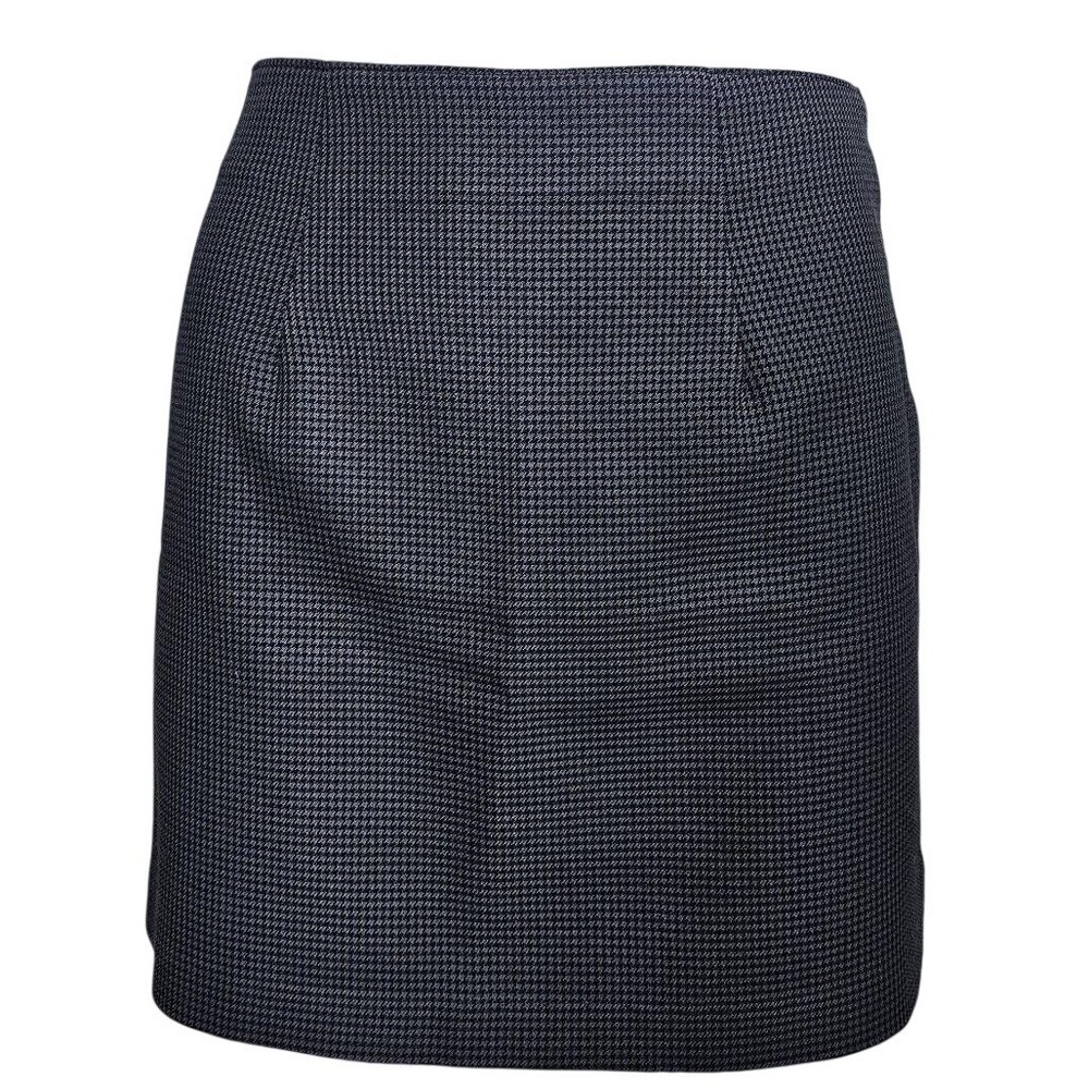 La‎ Belle Fashions Vintage Y2K Houndstooth Mini Skirt Black Grey Dark Academia